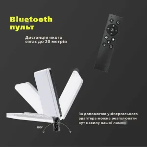 Прямокутна світлодіодна LED лампа для фото, відео MM-240 зі штативом 2 м лампа для лешмейкера візажиста, картинка 1