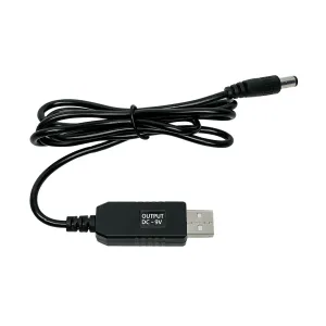 Кабель для роутера от повербанка с преобразователем на 9V, DC 2.1x5.5mm, USB 5V->9V, 1м. Кабели и адаптеры