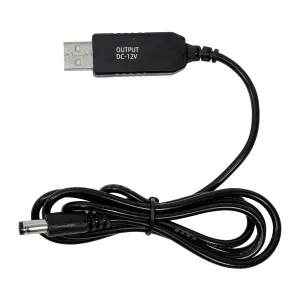 Кабель для роутера от повербанка с преобразователем на 9V/12V, DC 2.1x5.5mm, USB 5V->9V/12V, 1м. Кабели и адаптеры