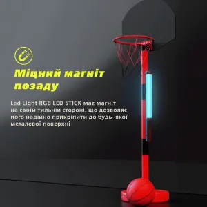 Світлодіодна лампа RGB LED STICK 40 см лампа для селфі лампа для тік тока селфі стик лампа жезл, картинка 2