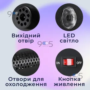 Генератор дыма LED-500 500W RGB дымогенератор для сцены праздников концертов подсветка, картинка 1