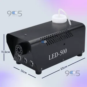 Генератор дыма LED-500 500W RGB дымогенератор для сцены праздников концертов подсветка, картинка 2
