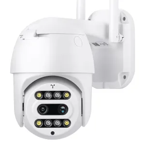Уличная поворотная IP камера видеонаблюдения CF26-8MP CareCamPro 8mp (4mp+4mp) с зумом 8Х и датчиком движения