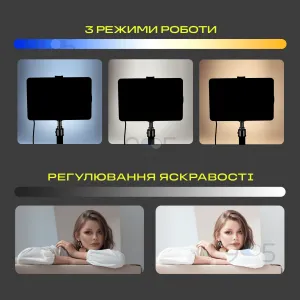 Прямокутна LED лампа LED-416 відеосвітло постійне світло для фото, відео лампа для фону. Студійне світло, картинка 1