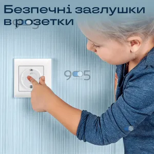 Накладки на розетки и выключатели для защиты от детей 10шт защитные заглушки на розетку поворотный механизм
